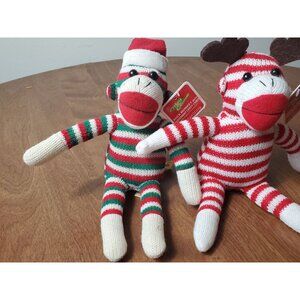 Galerie Sock Monkey Reindeer Christmas‎ Vintage
